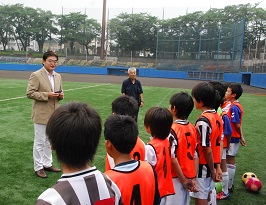 写真:「新都市連絡協議会スポーツ交流事業」福生選抜強化試合