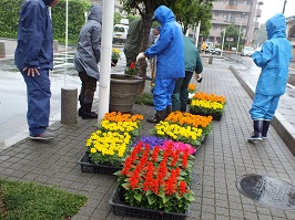 写真:花いっぱい運動