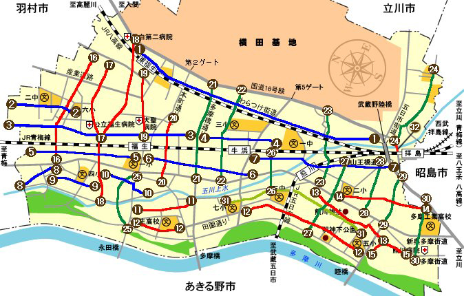 画像:道路愛称名マップ