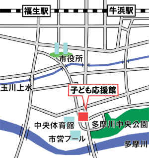 画像:教育センターへのアクセスマップ