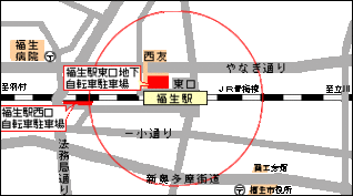 地図：福生駅周辺