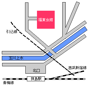 画像:第10投票区地図福東会館