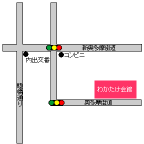 画像:第6投票区地図わかたけ会館
