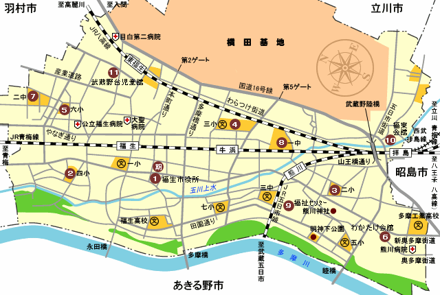 画像:投票所及び投票区域一覧地図