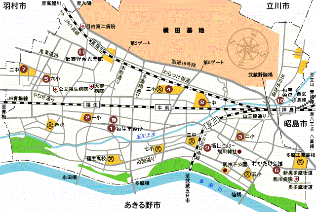 画像:投票所及び投票区域一覧地図