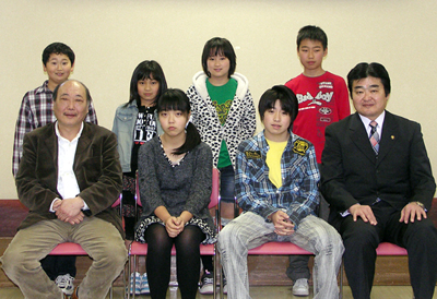 写真:主な出演者・監督と市長