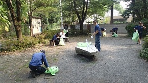 写真:前回、7月29日の清掃の様子