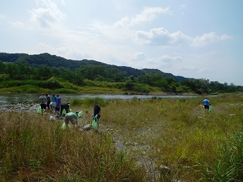 写真:前回、6月24日の清掃の様子