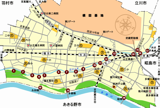 画像：ふっさの「橋」全体図