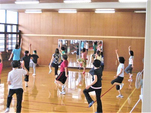 写真:モーニングエアロの様子