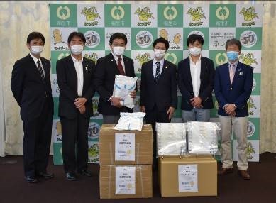 写真:東京福生ロータリークラブ寄附贈呈式