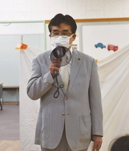 写真:災害時医療救護所開設訓練