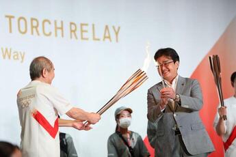 写真:東京2020オリンピック聖火リレー点火セレモニー