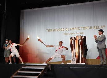 写真:東京2020オリンピック聖火リレー点火セレモニー