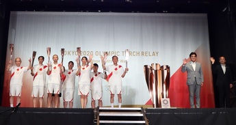 写真:東京2020オリンピック聖火リレー点火セレモニー