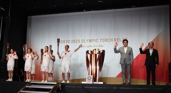 写真:東京2020オリンピック聖火リレー点火セレモニー