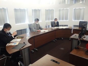 写真:F-e監査オープニングミーティング(三役側・庁議室)