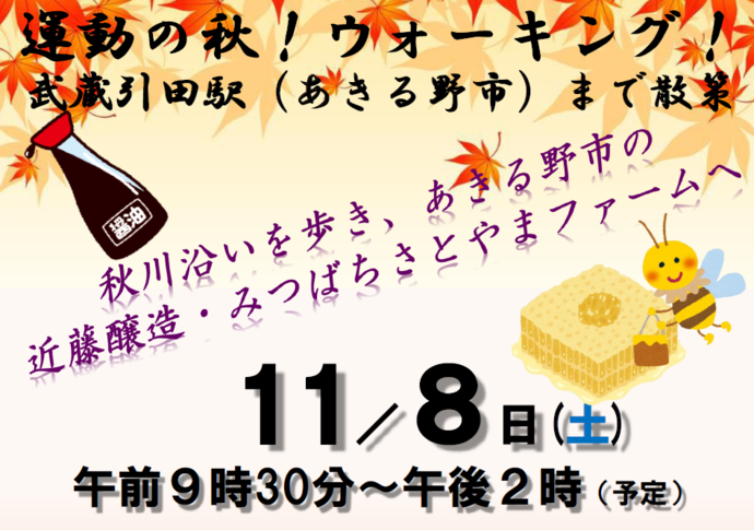 秋のウォーキング