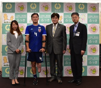 写真:アンプティサッカー日本代表選手国際大会出場報告