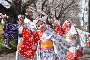 写真:民踊パレード