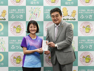 写真:福生市バドミントン連盟所属選手全日本大会出場報告