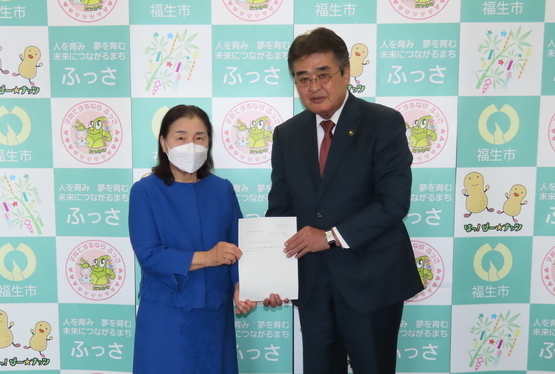 画像:答申時の様子