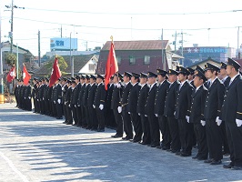 写真：福生市消防団出初式