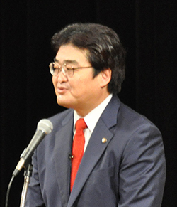 写真:敬老大会での市長