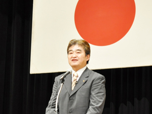 写真:敬老大会での市長