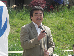 写真:ふっさ輝きフェスティバルでの市長