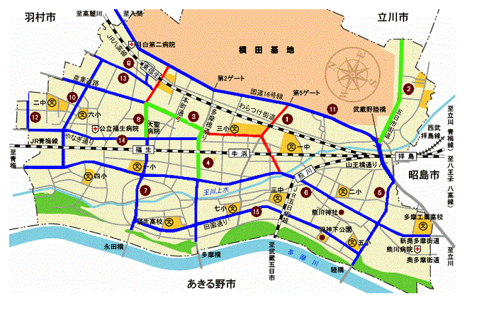 画像：都市計画道路マップ