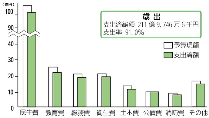画像:一般会計予算の執行状況(歳出)