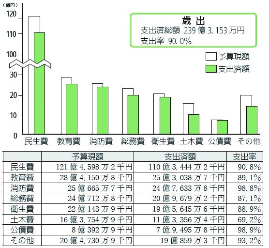 画像:一般会計予算の執行状況(歳出)