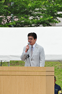 画像:ポンプ操法審査会にて