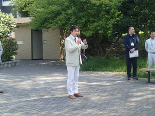 写真:原ヶ谷戸どんぐり公園健康遊具説明会