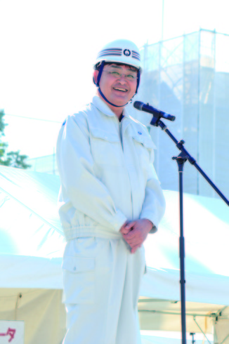画像:「福生市総合防災訓練」にて
