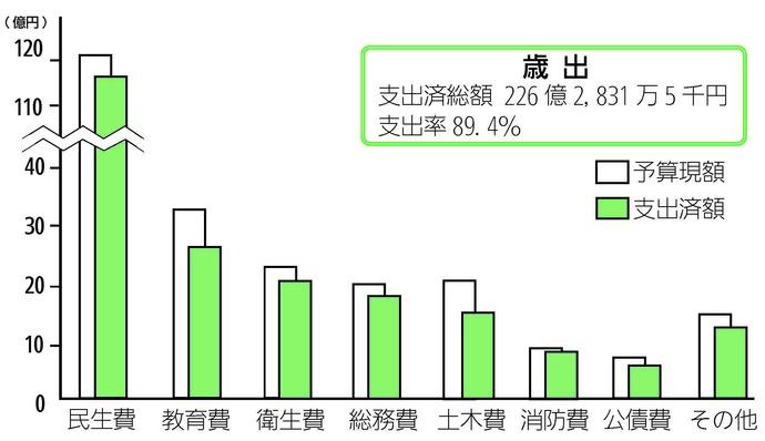 画像：一般会計予算の執行状況（歳出）