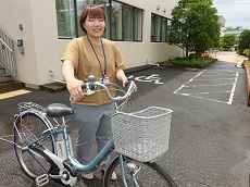 小峰さん自転車