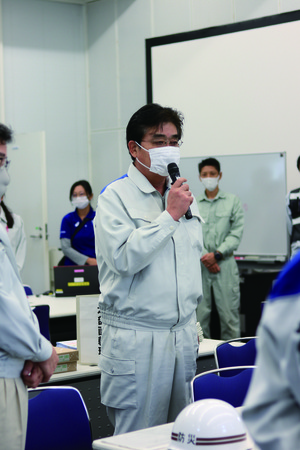 画像:全職員を対象に実施した「福生市総合防災訓練」にて