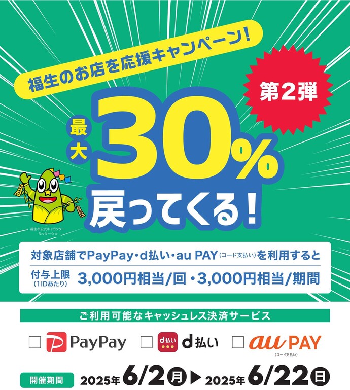 キャッシュレス決済ポイント還元キャンペーン