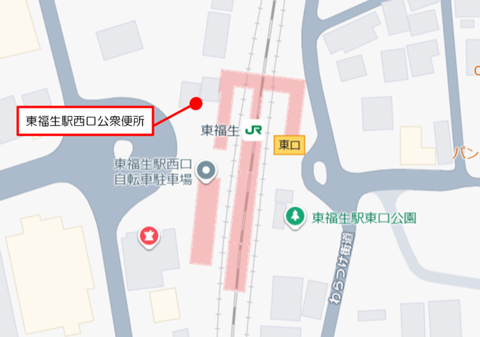 東福生駅周辺の地図