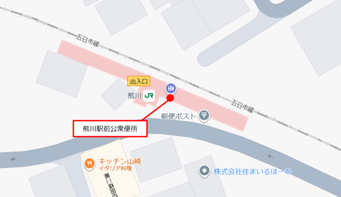 熊川駅周辺の地図