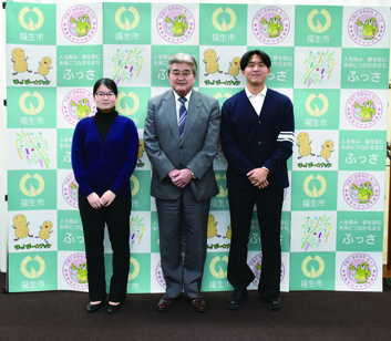 【写真】平和ユース福生市代表者表敬訪問にて