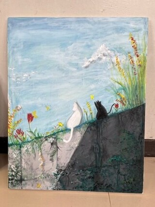 絵画「誰もいなくなったセカイ」